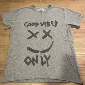 One Teaspoon Heather Gray Crewneck Tee